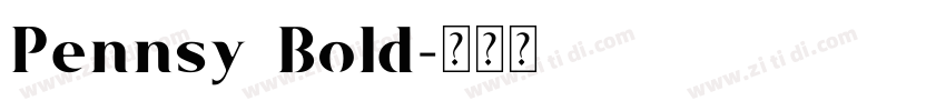 Pennsy Bold字体转换
